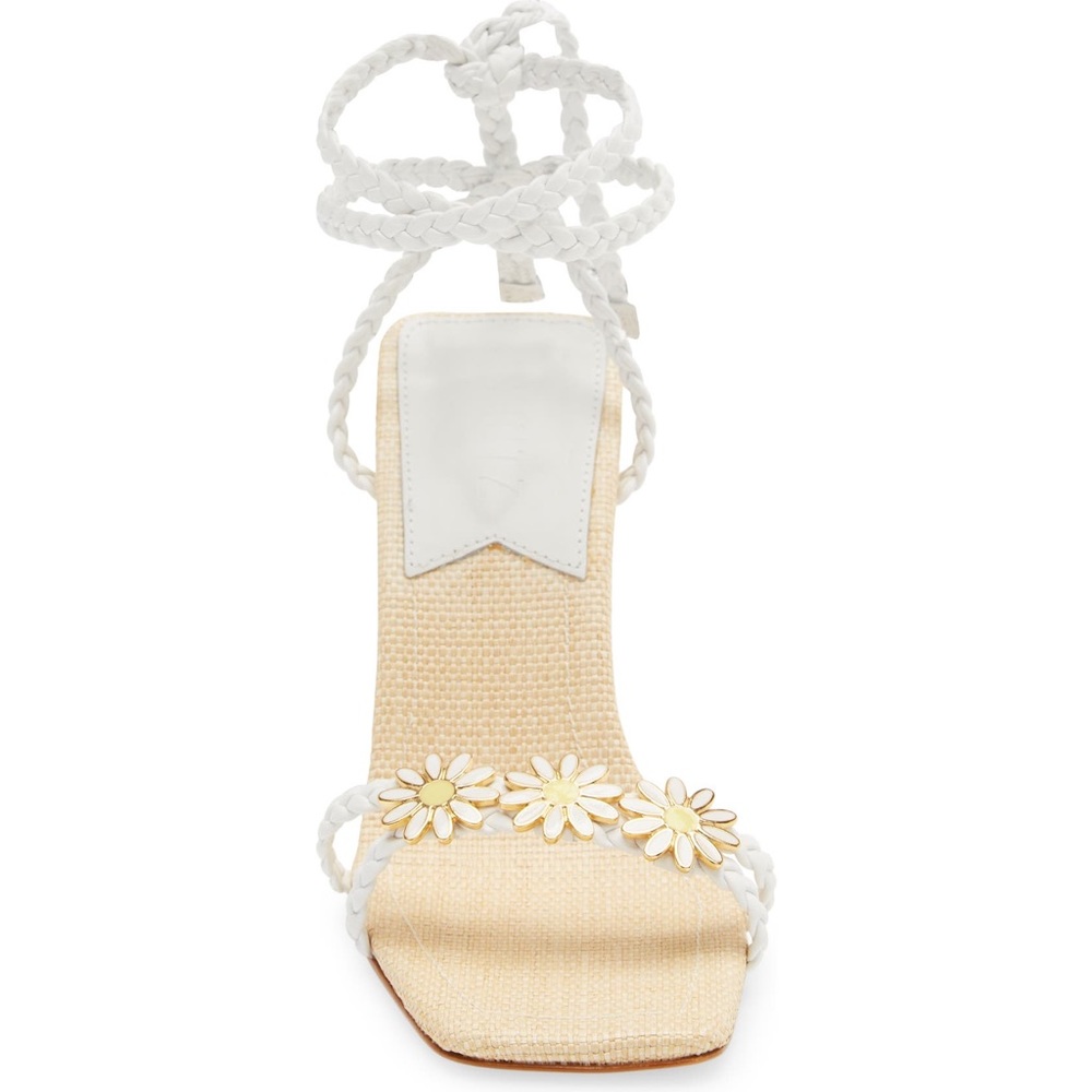 Schutz Floral Daisy Hina Heels Sandals